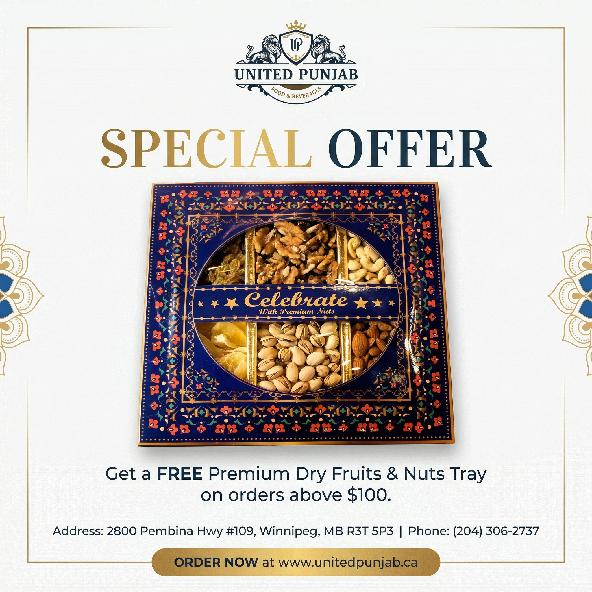 Royal Punjabi Restaurant & Caterers Special Offer - Punjabi Food Winnipeg